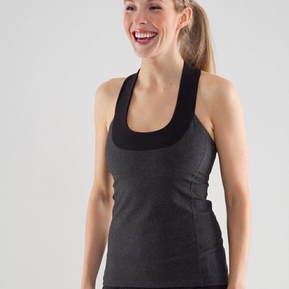 Lululemon Athletica Luon Sleeveless Scoop Neck Tank Top | Built In Bra - Picture 1 of 7